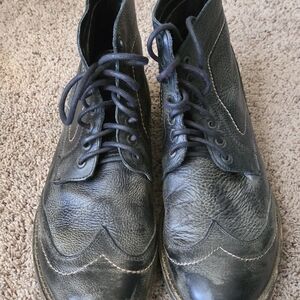 Classic Black Leather Chukka Boots